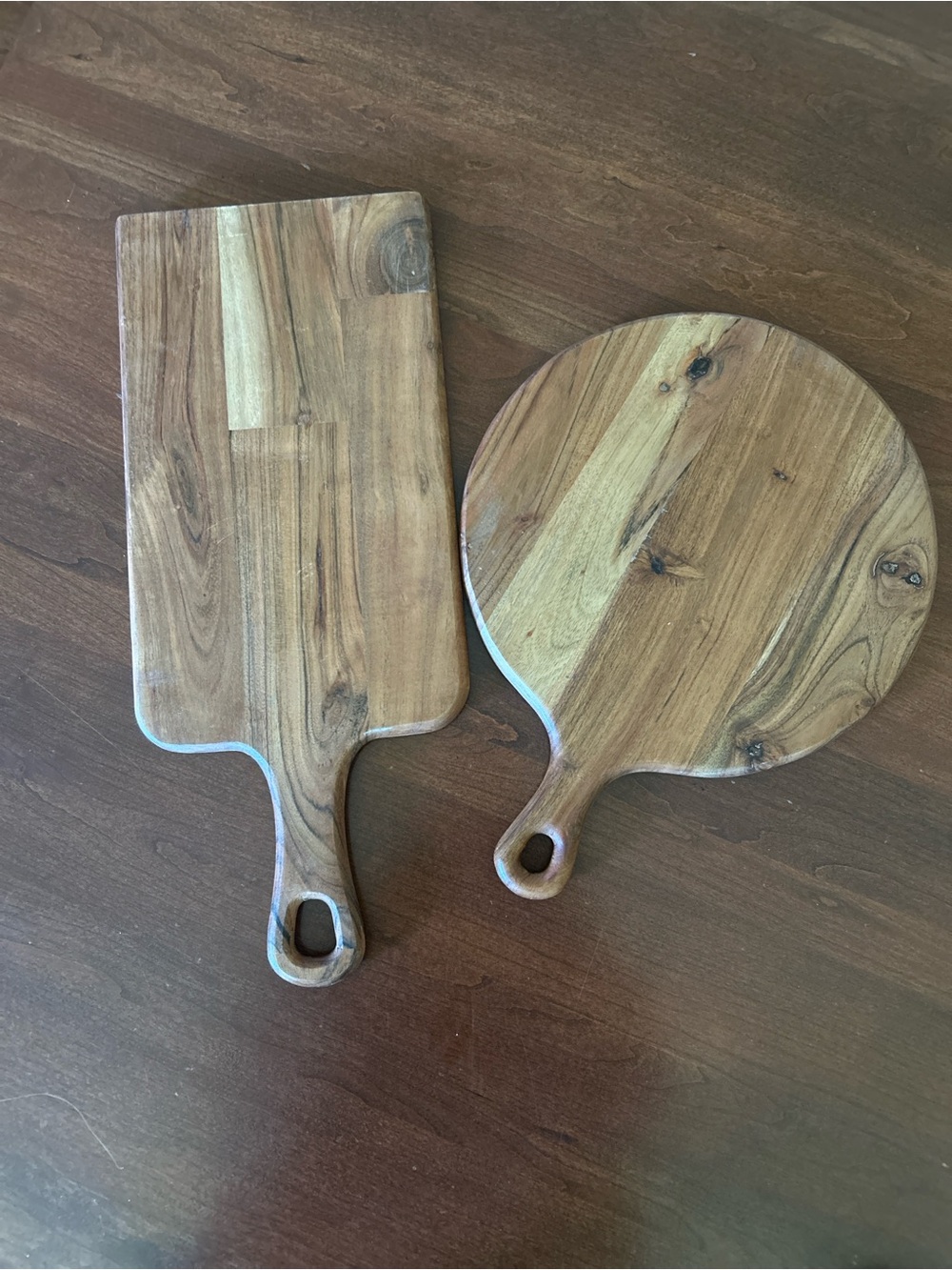 Hearth & Hand Magnolia Wood Serving Board Set - Natural Brown Acacia Style